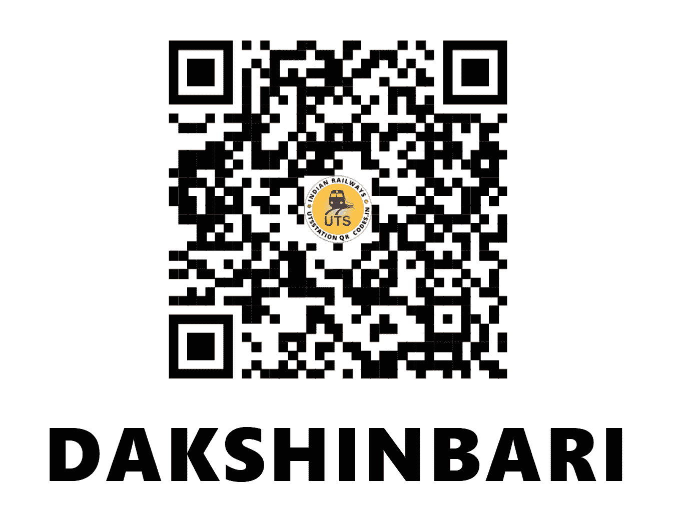 UTS QR Code for DAKSHINBARI - DKB (SE - WEST BENGAL)